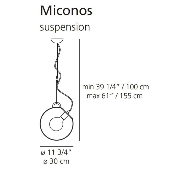 MICONOS κρεμαστό φωτιστικό