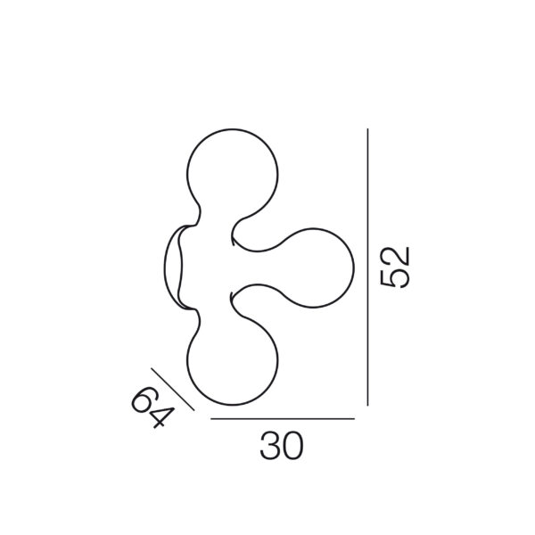 ATOMIUM φωτιστικό τοίχου - οροφής