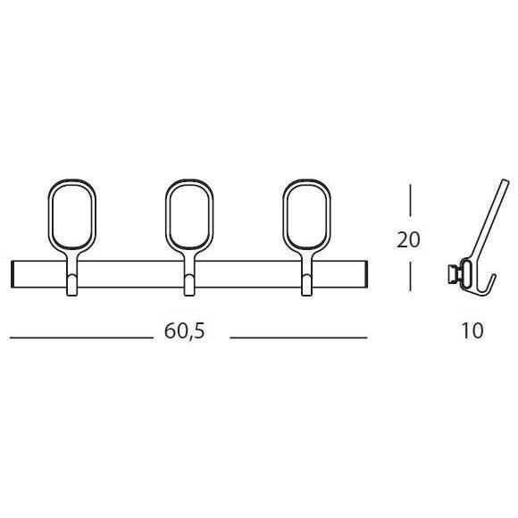 BIRDS ON A WIRE κρεμάστρα τοίχου SMALL