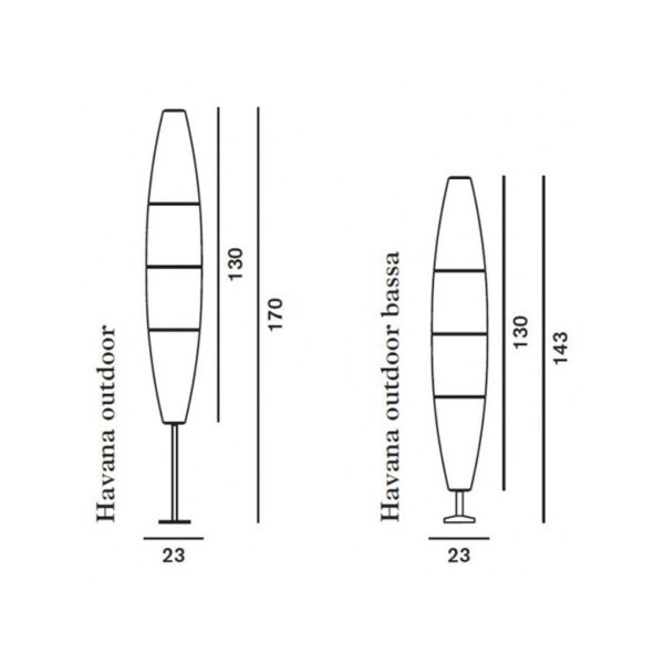 HAVANA φωτιστικό δαπέδου εξωτερικού χώρου