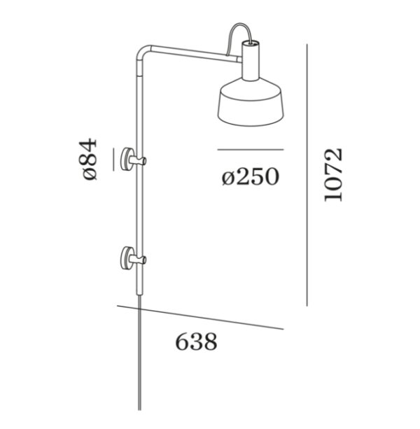 ROOMOR 4.2 SHADE 2 φωτιστικό τοίχου