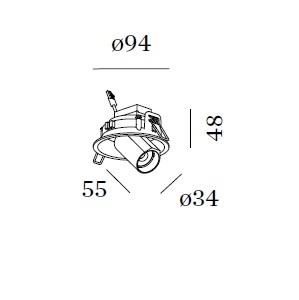 BLIEK ROUND PETIT χωνευτό spot
