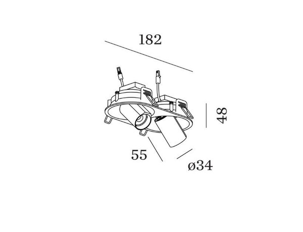 BLIEK ROUND PETIT διπλό χωνευτό spot