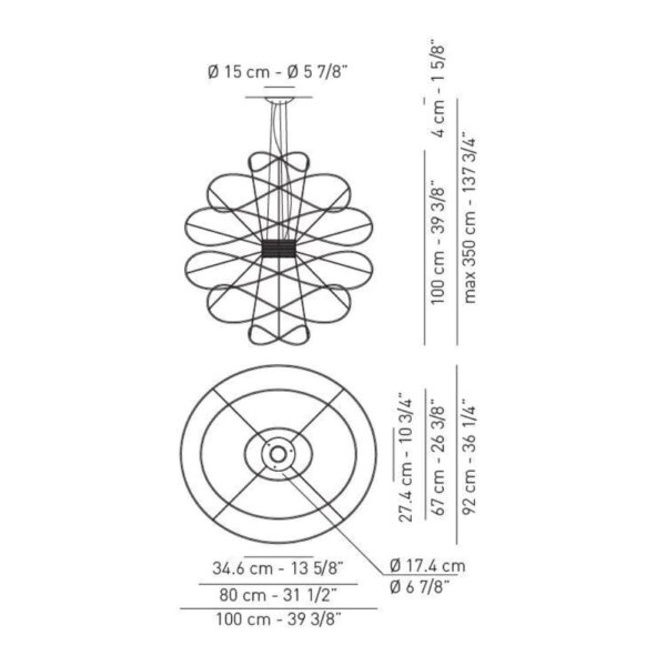 HOOPS 6 κρεμαστό φωτιστικό