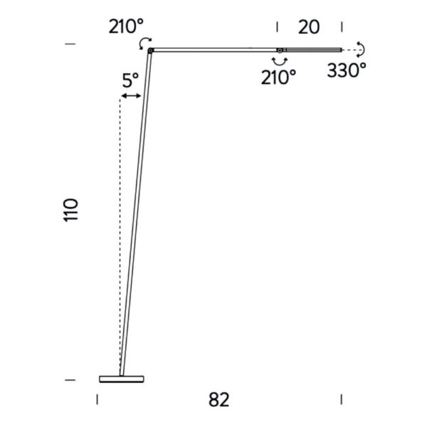 UNTITLED LINEAR φωτιστικό δαπέδου