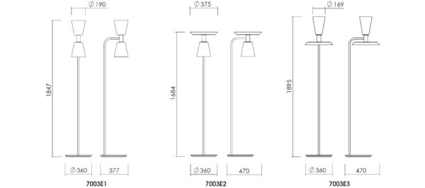 ALAMBICCHI  2x198 φωτιστικό δαπέδου