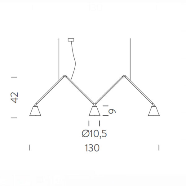 DABLIU CONE κρεμαστό φωτιστικό