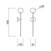 GERMOGLIO φωτιστικό τοίχου