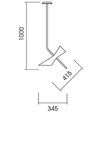 PAPILLON φωτιστικό κρεμαστό