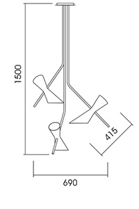 PAPILLON φωτιστικό κρεμαστό