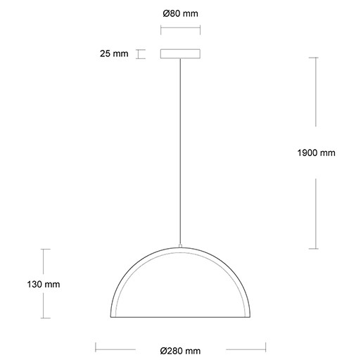 GLOBUS 280 κρεμαστό φωτιστικό