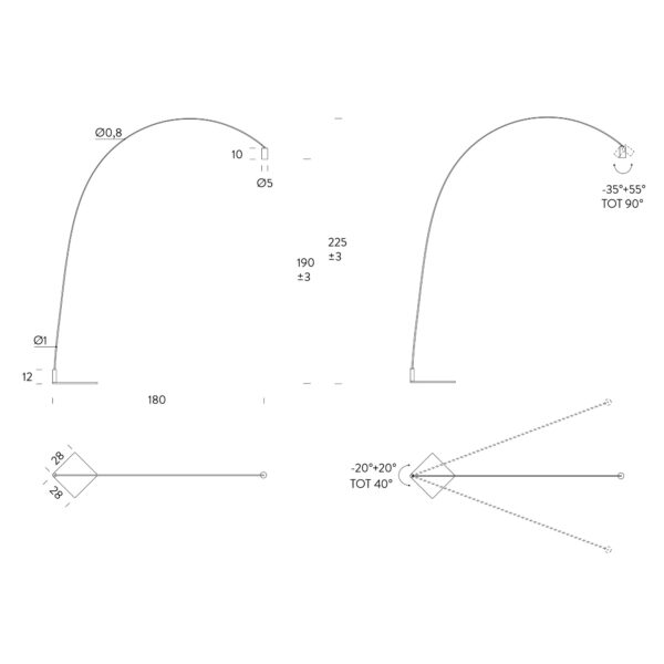 FOX φωτιστικό δαπέδου