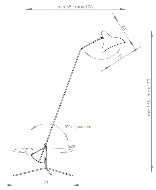 MANTIS BS1 φωτιστικό δαπέδου