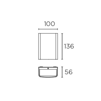 3381-e0dc1eded67843d7a868ec6e38f43aa8 CLOUS φωτιστικό τοίχου μονής δέσμης