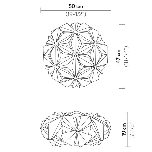 LA VIE MEDIUM φωτιστικό οροφής - τοίχου
