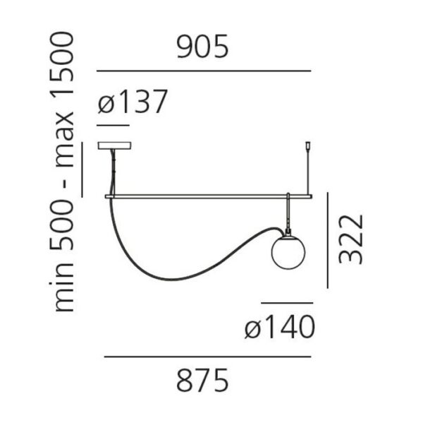 nh S2 κρεμαστό φωτιστικό
