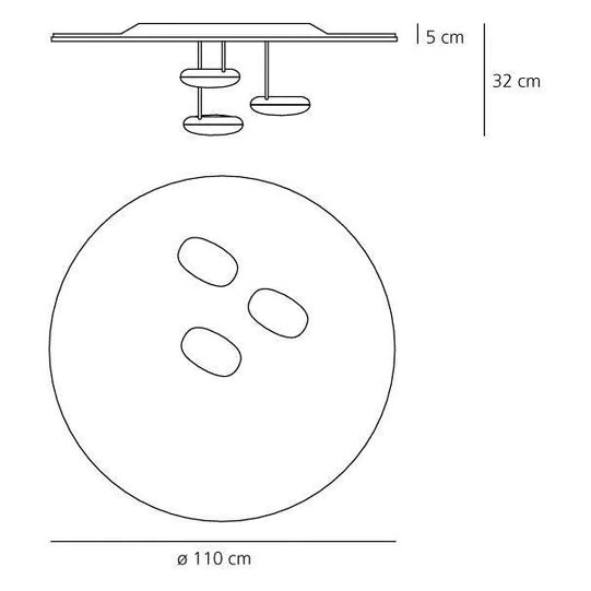DROPLET φωτιστικό οροφής