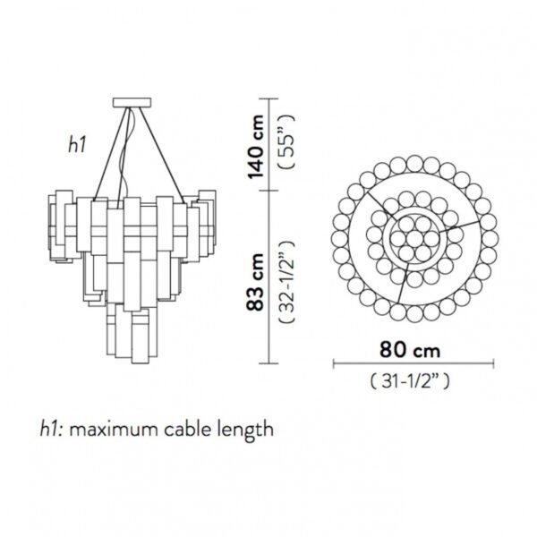 LA LOLLO ''WHITE'' κρεμαστό φωτιστικό