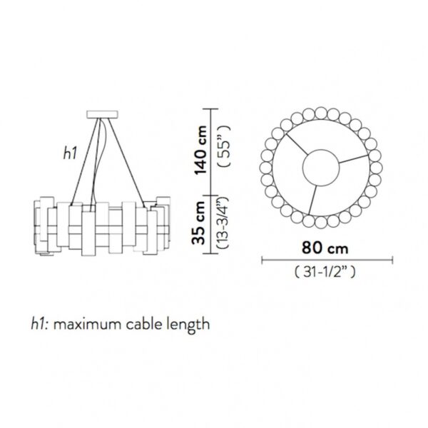 LA LOLLO ''WHITE'' κρεμαστό φωτιστικό