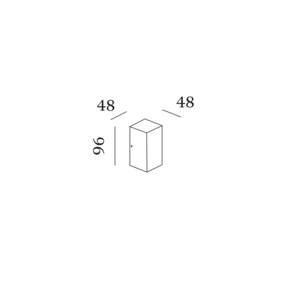 TRAIN NARROW φωτιστικό τοίχου μονής κατεύθυνσης