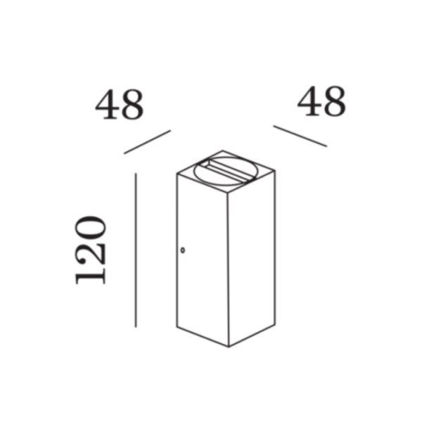 TRAIN NARROW φωτιστικό τοίχου διπλής κατεύθυνσης
