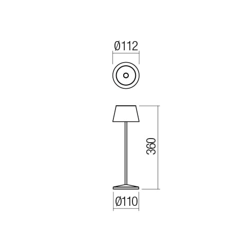 LA NUIT φορητό επιτραπέζιο φωτιστικό