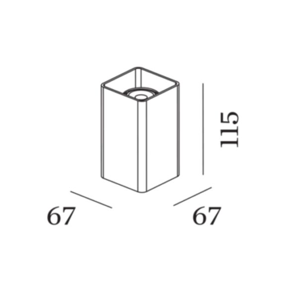 DOCUS 1 MINI φωτιστικό τοίχου