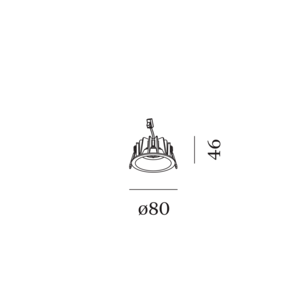 DEEP PETIT 1.0 χωνευτό spot ON-OFF