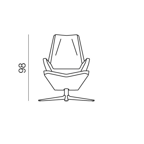 TRIFIDAE πολυθρόνα με ψηλή πλάτη