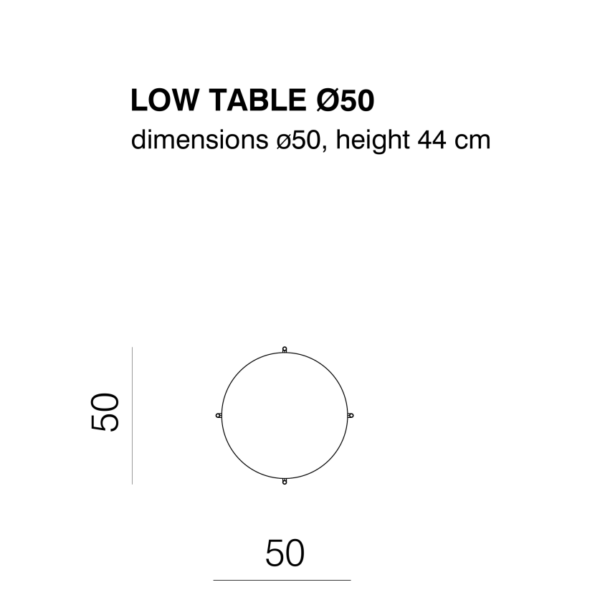 TINKER  γυάλινο στρογγυλό τραπέζι