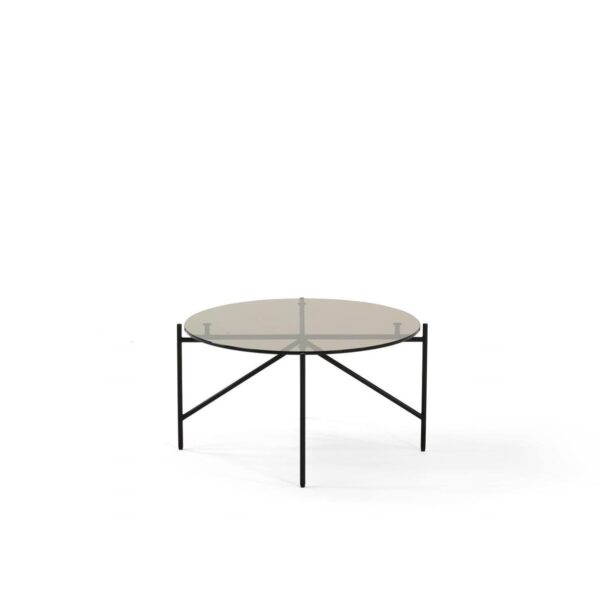 TINKER  γυάλινο στρογγυλό τραπέζι