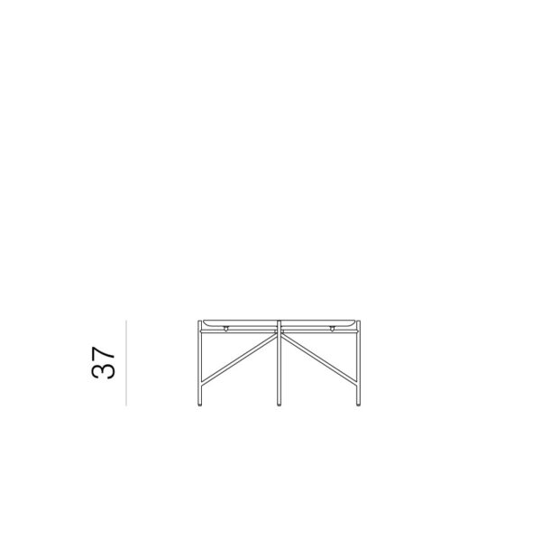 TINKER χαμηλό στρογγυλό τραπέζι Φ 70cm