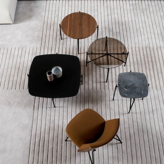 TINKER χαμηλό στρογγυλό τραπέζι Φ 90cm