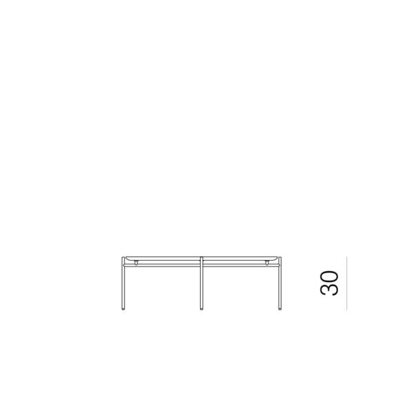 TINKER χαμηλό στρογγυλό τραπέζι Φ 90cm