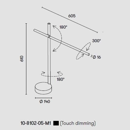 TUBS επιτραπέζιο φωτιστικό
