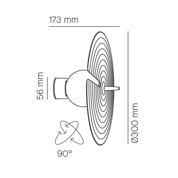 Symphony φωτιστικό τοίχου