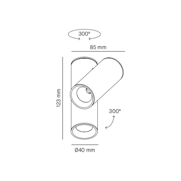 HAUL 40 C2F φωτιστικό οροφής
