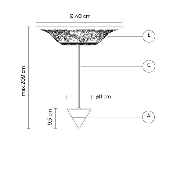 MOONBLOOM φωτιστικό κρεμαστό