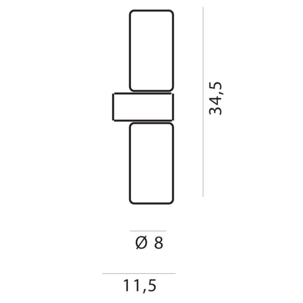 PASTILLA φωτιστικό τοίχου