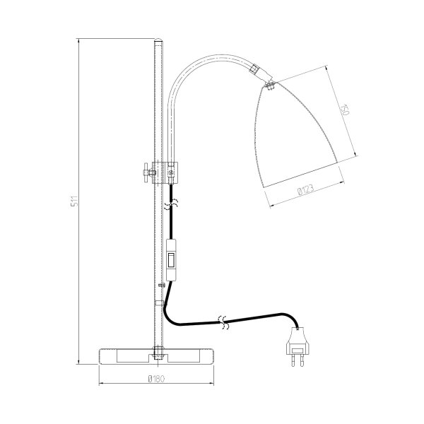 SWAY H680 επιτραπέζιο φωτιστικό