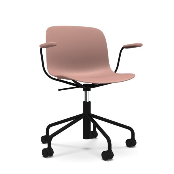 TROY (COLOURED) τροχήλατη καρέκλα με βραχίονες