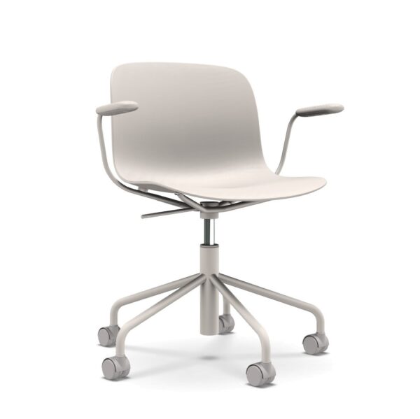 TROY (COLOURED) τροχήλατη καρέκλα με βραχίονες