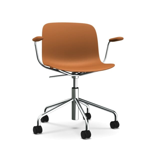 TROY (CHROMED) τροχήλατη καρέκλα με βραχίονες