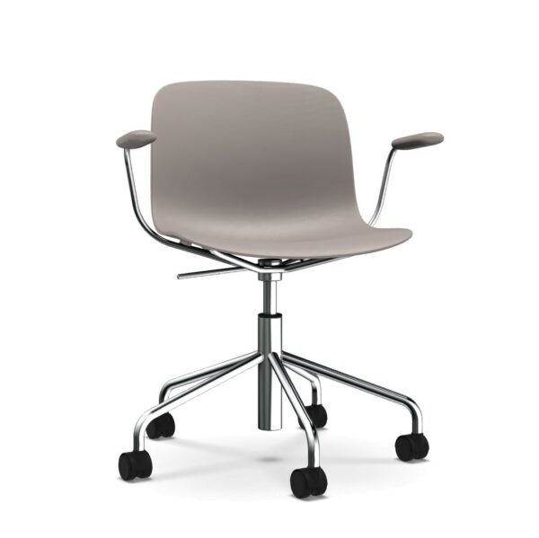 TROY (CHROMED) τροχήλατη καρέκλα με βραχίονες