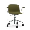 TROY (CHROMED) τροχήλατη καρέκλα με βραχίονες