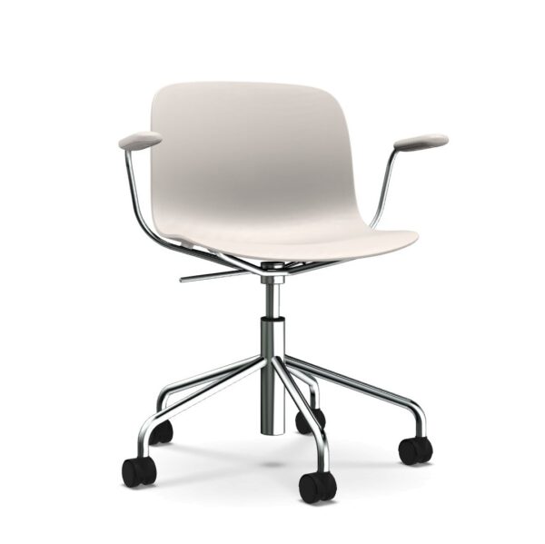 TROY (CHROMED) τροχήλατη καρέκλα με βραχίονες