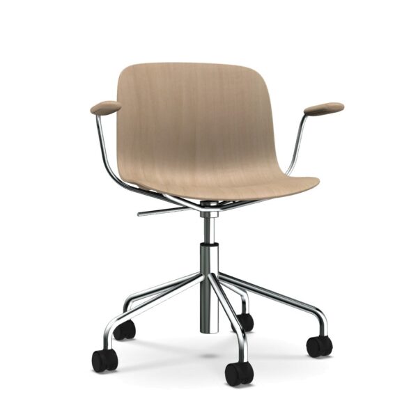 3811-mainImage TROY WOOD τροχήλατη καρέκλα με βραχίονες