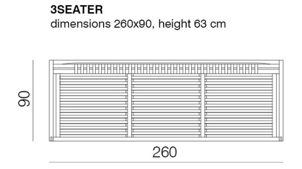 UMOMOKU τριθέσιος καναπές
