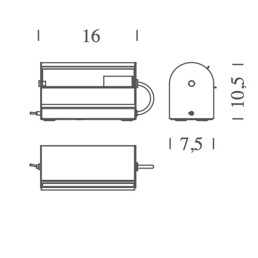 APPLIQUE CYLINDRIQUE PETITE φωτιστικό τοίχου