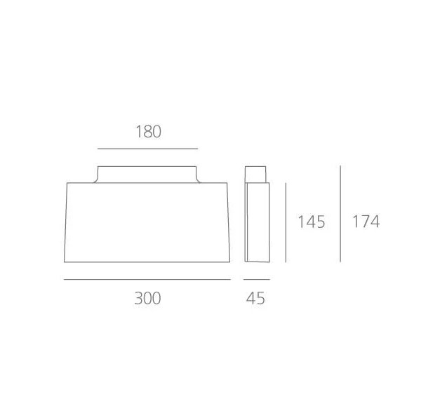 SURF φωτιστικό τοίχου dimmable